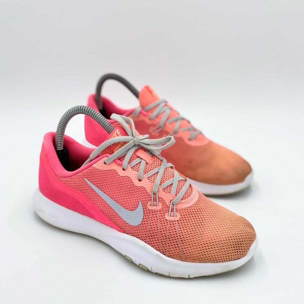 Women's Neon Ombre NIKE FLEX TR 7 Sneakers Shoes 898480-600 Sz 6.5 - Picture 1 of 6